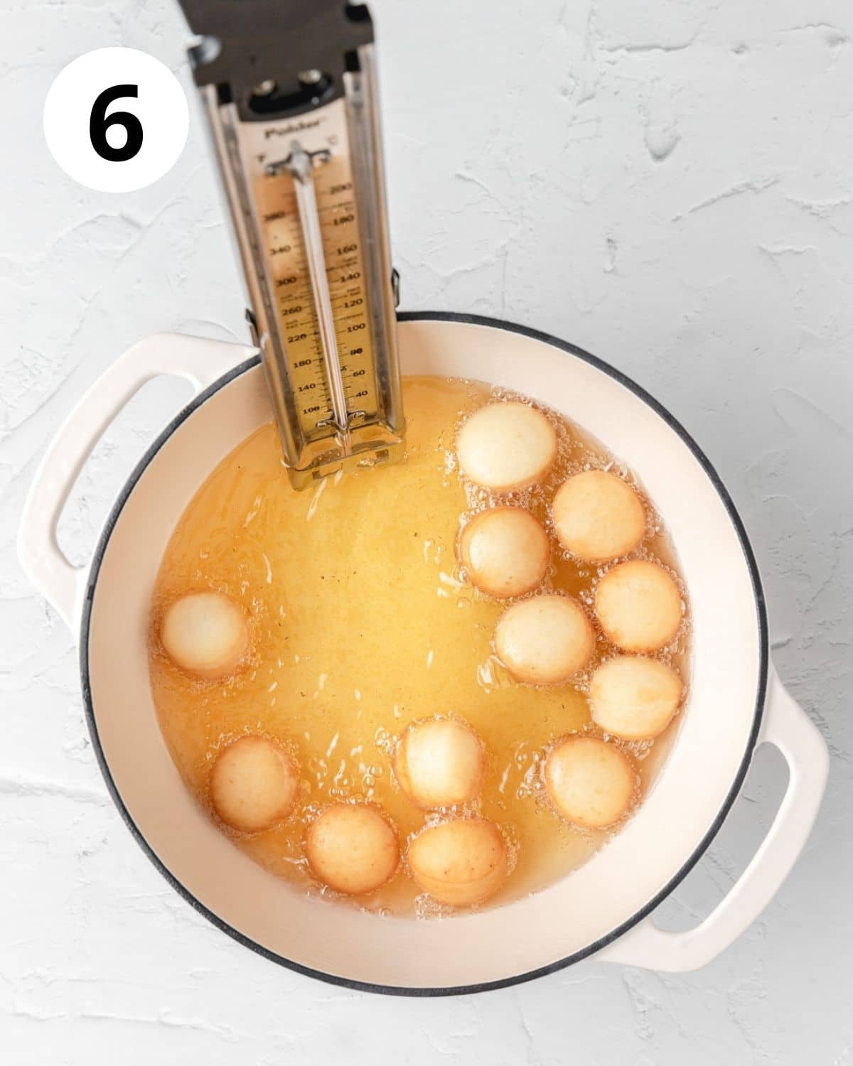 deep frying sourdough donut holes