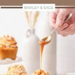 brown butter salted caramel cupcakes pin