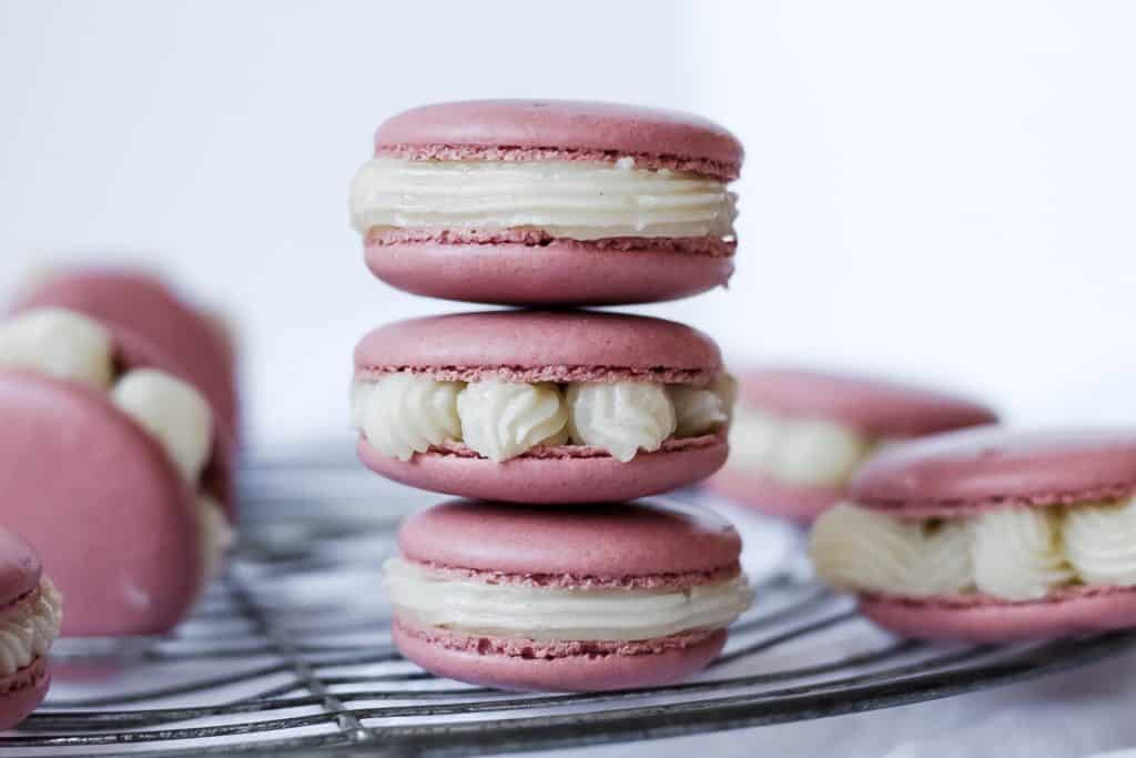 old photo of macarons