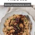 mushroom risotto pin