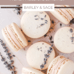 lavender macarons pin