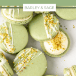 pistachio macarons pin