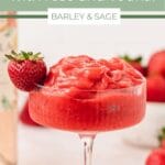 strawberry frosé pin