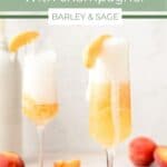 peach Bellini pin
