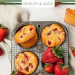strawberry muffin pin