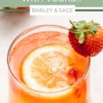 boozy strawberry lemonade pin