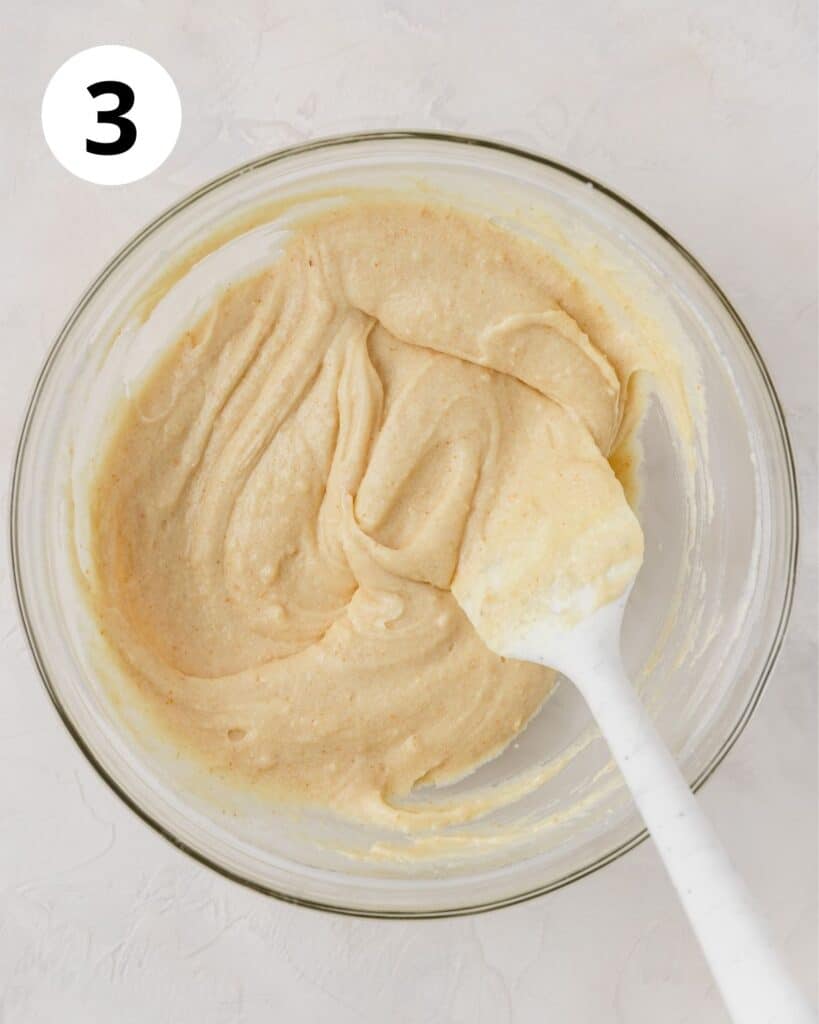 cupcake batter in bowl