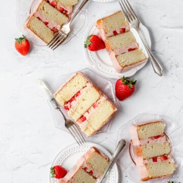 close up shot of cake slices