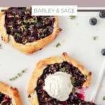 mini blueberry galettes pin