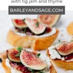 fig goat cheese crostini pin