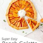peach thyme galette pin
