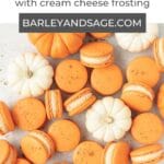 pumpkin spice macarons pin