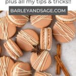 chai spiced macarons pin