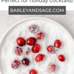 sugared cranberries pin