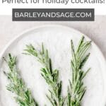 sugared rosemary pin