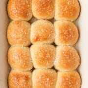 close up of sourdough dinner rolls