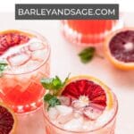 blood orange bourbon smash pin