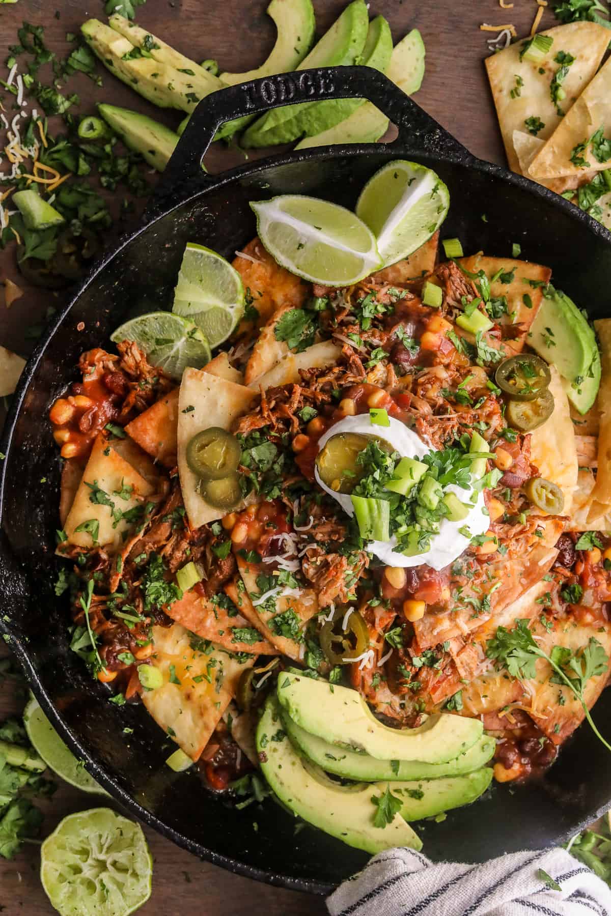 chipotle pork nachos