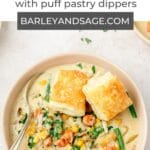 chicken pot pie soup pin