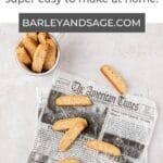 brown butter almond biscotti pin