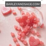 heart shaped rose gummies pin