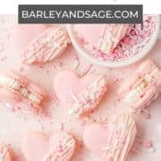 heart shaped macarons pin.
