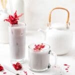 hibiscus rose latte both hot and iced
