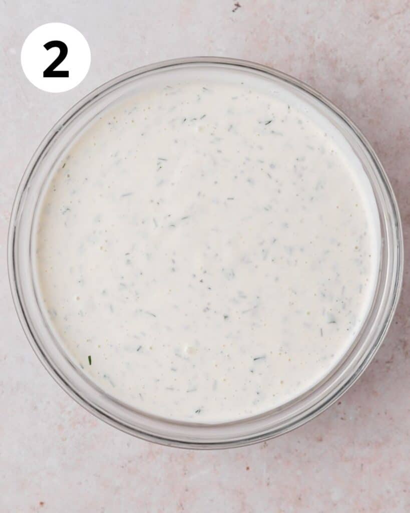 homemade buttermilk ranch dressing.