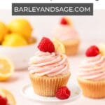 raspberry lemon cupcakes pin.