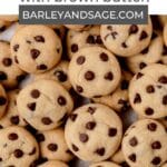mini chocolate chip cookies pin.