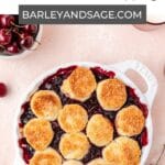 cherry biscuit cobbler pin