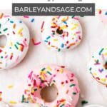funfetti baked donuts pin.
