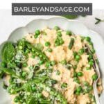 spring pea risotto pin.