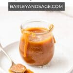 homemade salted caramel pin.