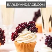 champagne grape cupcakes pin.