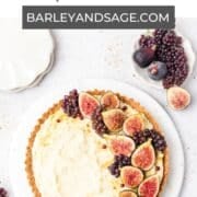 mascarpone and fig jam tart pin.