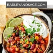 slow cooker beef chili pin.