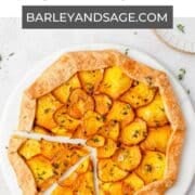roasted golden beet galette pin.