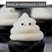 black velvet ghost cupcakes pin.