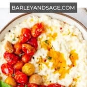 goat cheese risotto pin.