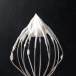 close up of homemade whipped cream.