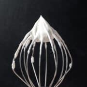 close up of homemade whipped cream.