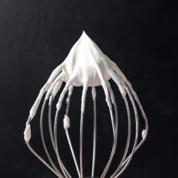 close up of homemade whipped cream.