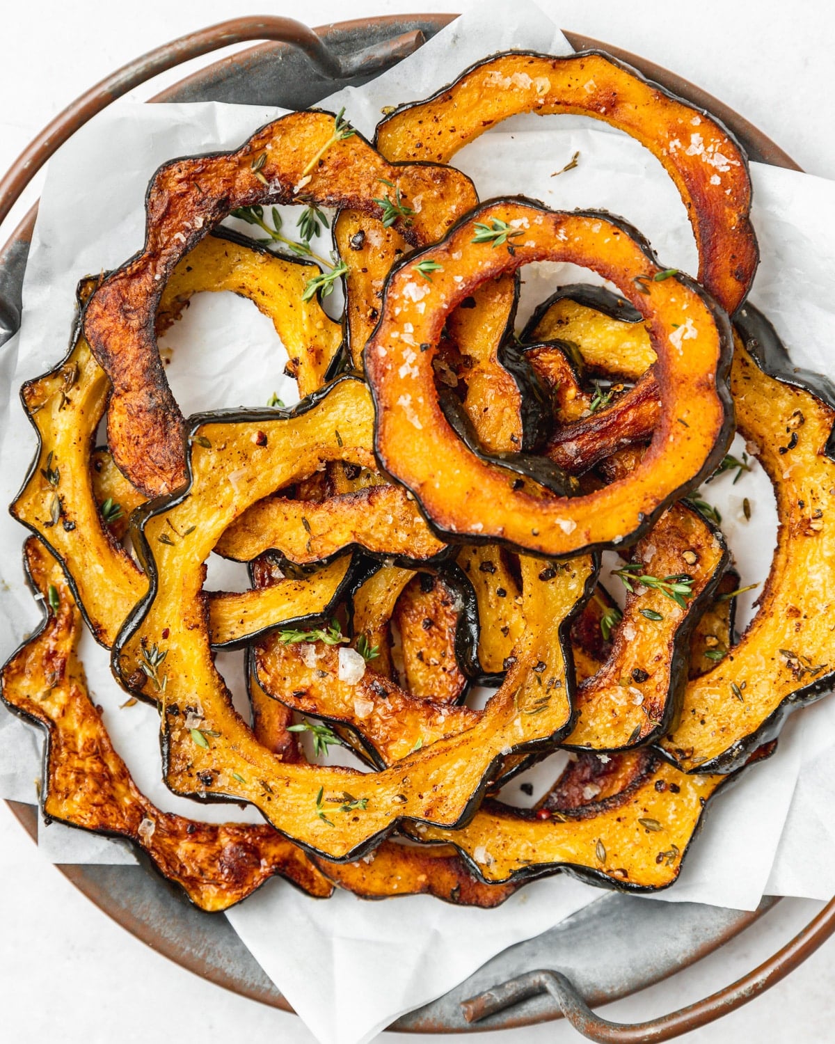 roasted acorn squash.