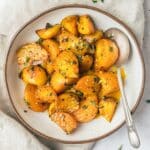 close up of roasted golden beets.