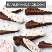 chocolate peppermint biscotti pin.