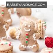 gingerbread men macarons pin.