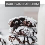espresso crinkle cookies pin.