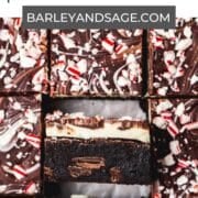 peppermint bark brownies pin.