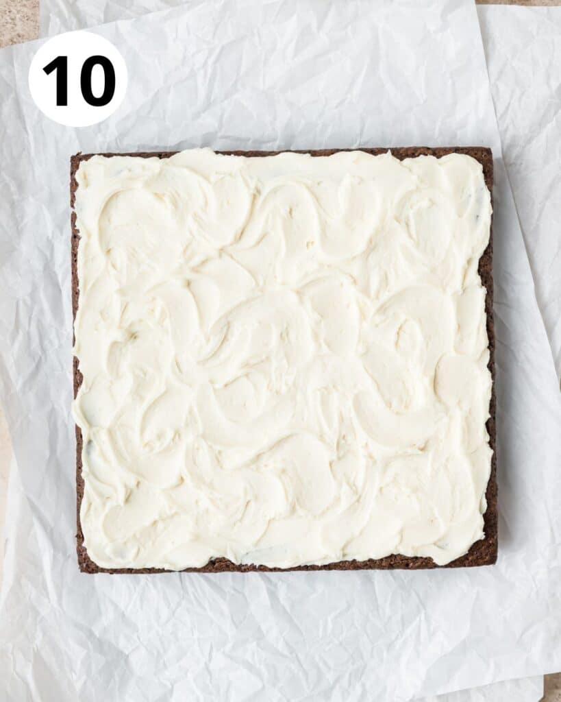 frosted bailey's irish cream brownies.